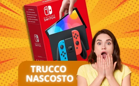 Nintendo Switch IN FORTE RIBASSO: la paghi meno col TRUCCO NASCOSTO