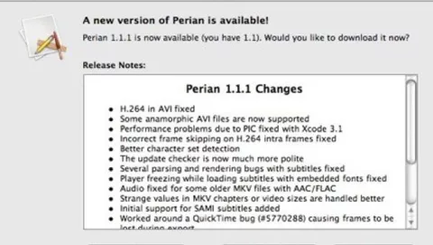 Rilasciato Perian 1.1.1