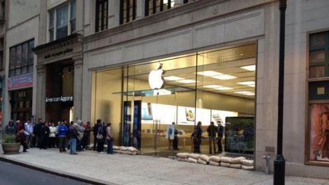 Gli Apple Store si preparano per l'arrivo dell'Uragano Sandy
