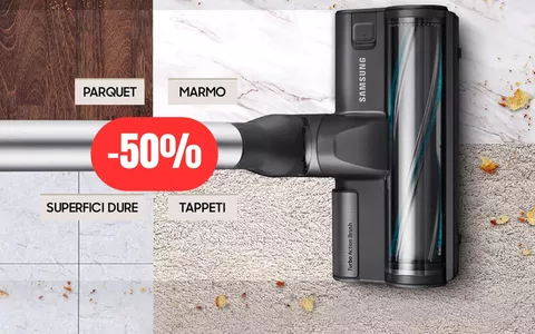 Aspirapolvere Samsung in PROMO CHOC: lo paghi la metà su Amazon