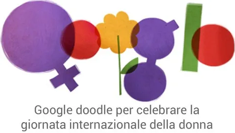 Festa della donna celebrata con un doodle