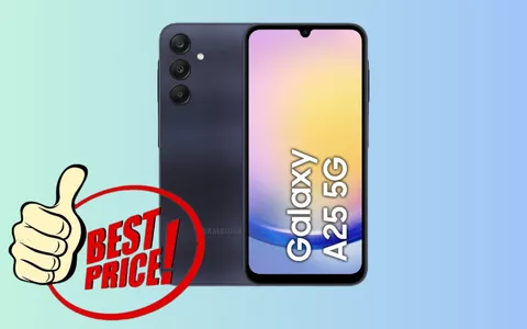 Samsung Galaxy A25 a 140 EURO IN MENO: ne rimangono POCHISSIMI