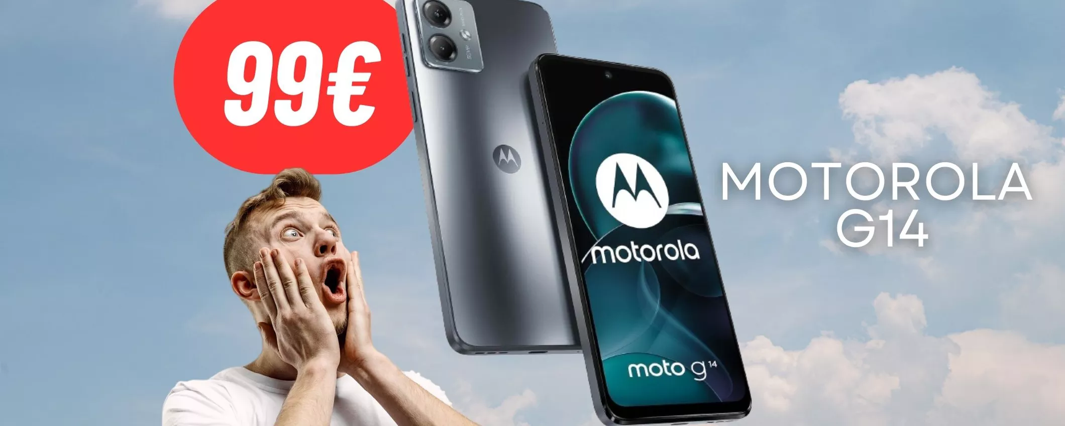 DISINTEGRATO IL PREZZO del Motorola G14: lo smartphone costa solo 99€ (-34%)