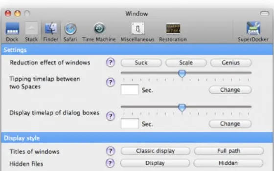 SuperDocker: personalizzare il Dock di Mac OS X