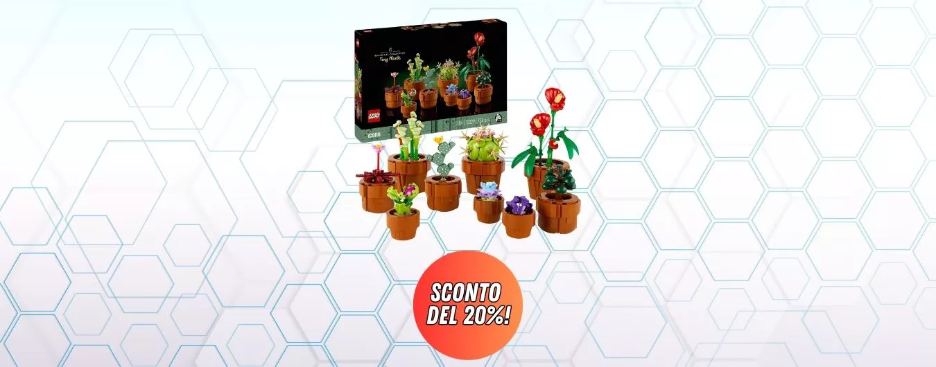 LEGO Icons Piantine al MINIMO STORICO, il nuovo set a soli 39,99€ (-20%)