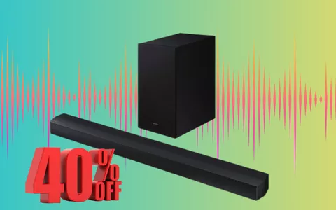 Samsung Soundbar in mega sconto del 40%: oggi risparmi ben 130€