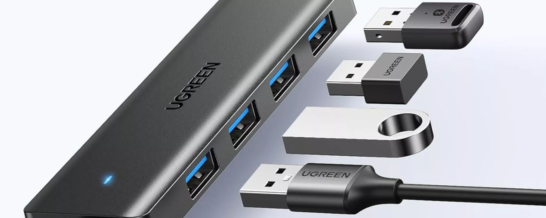 SOLO 9€ per Hub USB con 4 porte: imperdibile per lo Smart Working!