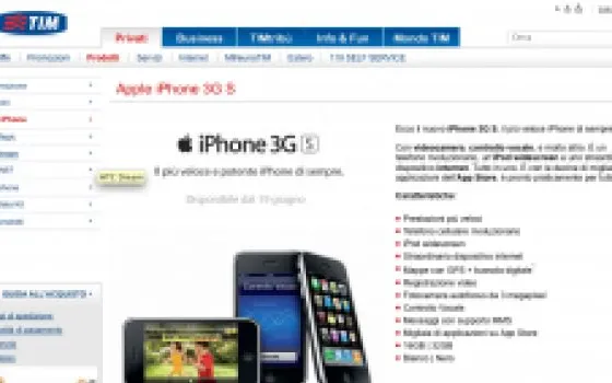 I prezzi di TIM per il nuovo iPhone 3GS: 599 euro il modello da 16 GB e 699 euro quello da 32 GB?