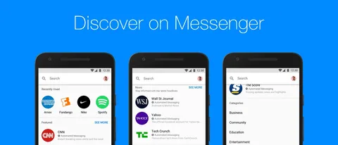 Facebook Messenger migliora l'uso dei bot