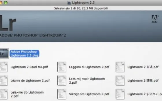Adobe rilascia Lightroom 2.3 in italiano