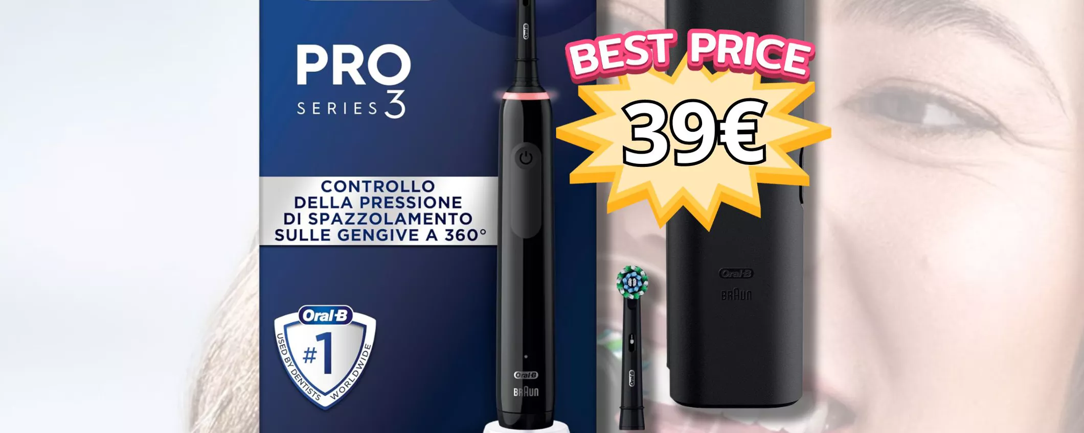 Oral-B Pro 3 3500: Tecnologia Avanzata per la Tua Igiene Orale a Soli 39,99€