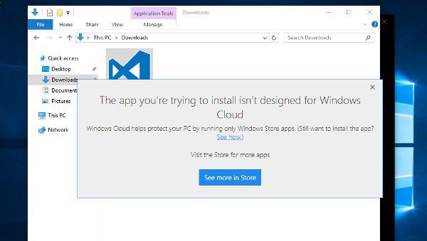 Windows 10 Cloud, upgrade dal Windows Store