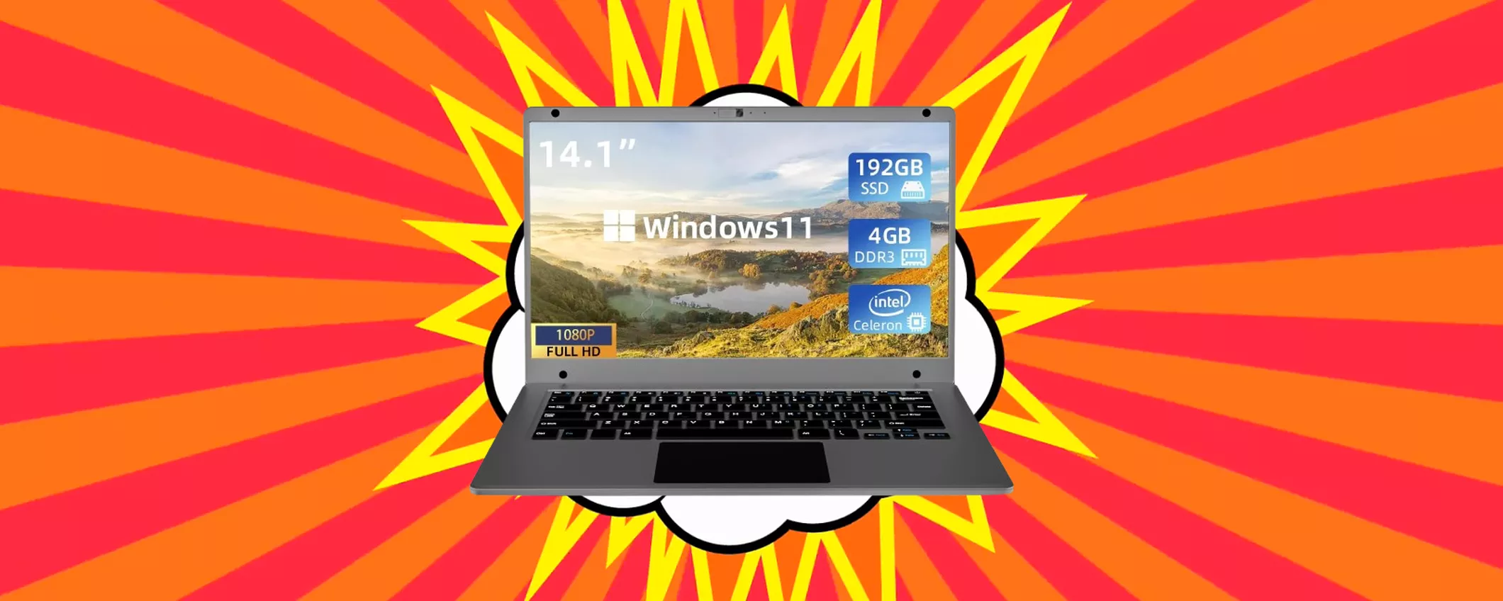 PC portatile con Windows 11 a MINI PREZZO: applica SUBITO il coupon di sconto