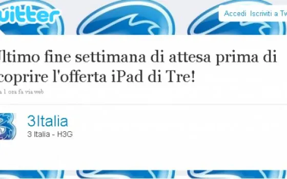 3 Italia svelerà la propria offerta per iPad la prossima settimana