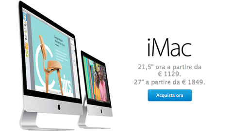 iMac: Apple lancia i nuovi modelli, prezzi a partire da 1129€