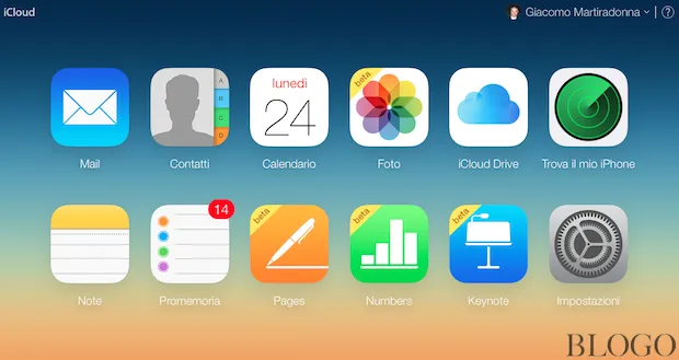 iCloud.com, Caricare un'immagine su Libreria foto di iCloud