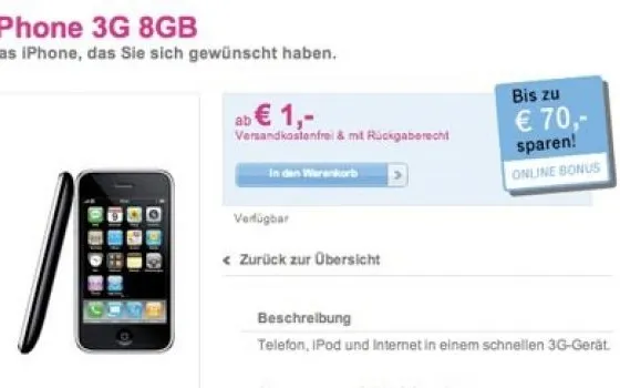iPhone: in Austria si compra ad € 1