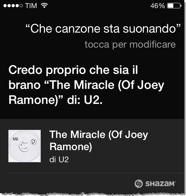iOS 8 Siri Shazam