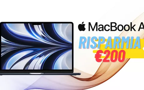 MacBook Air 2022 con chip M2 al -15%: MINIMO STORICO