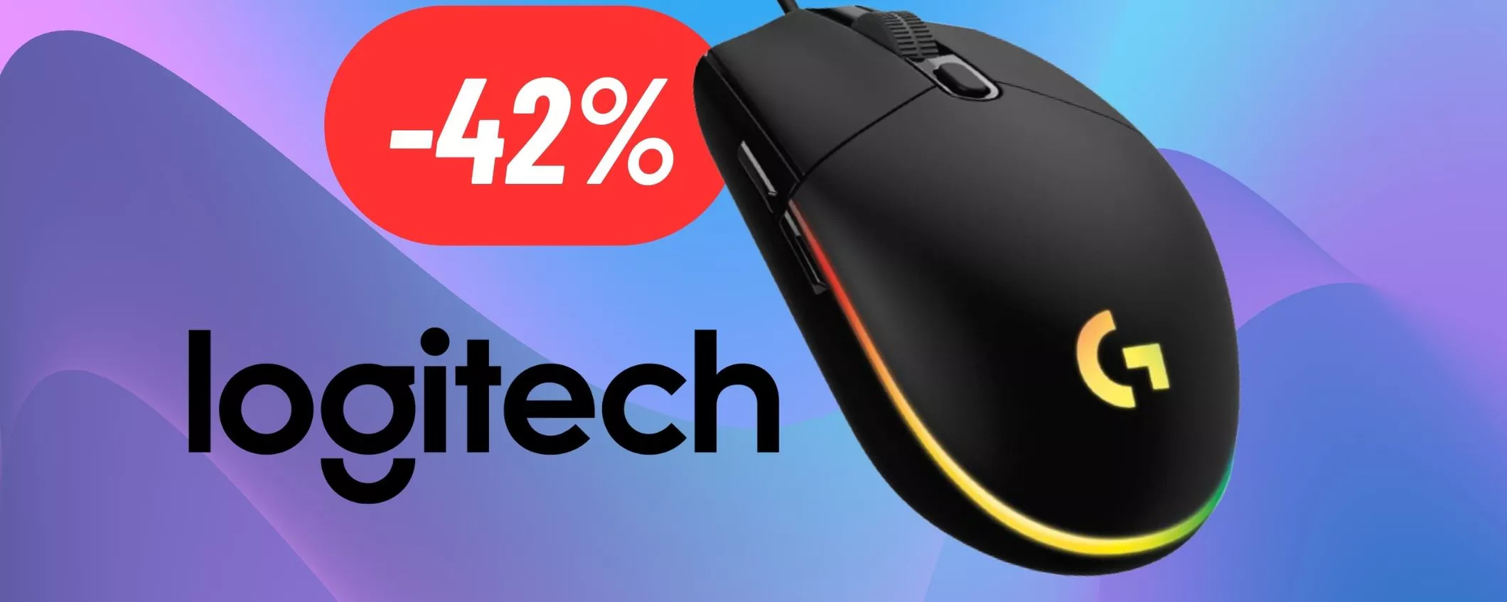 Mouse da gaming Logitech G203: PREZZACCIO su Amazon (-42%!)