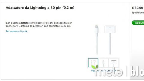 Adattatore i primi adattatori Apple da Lightning a 30 pin