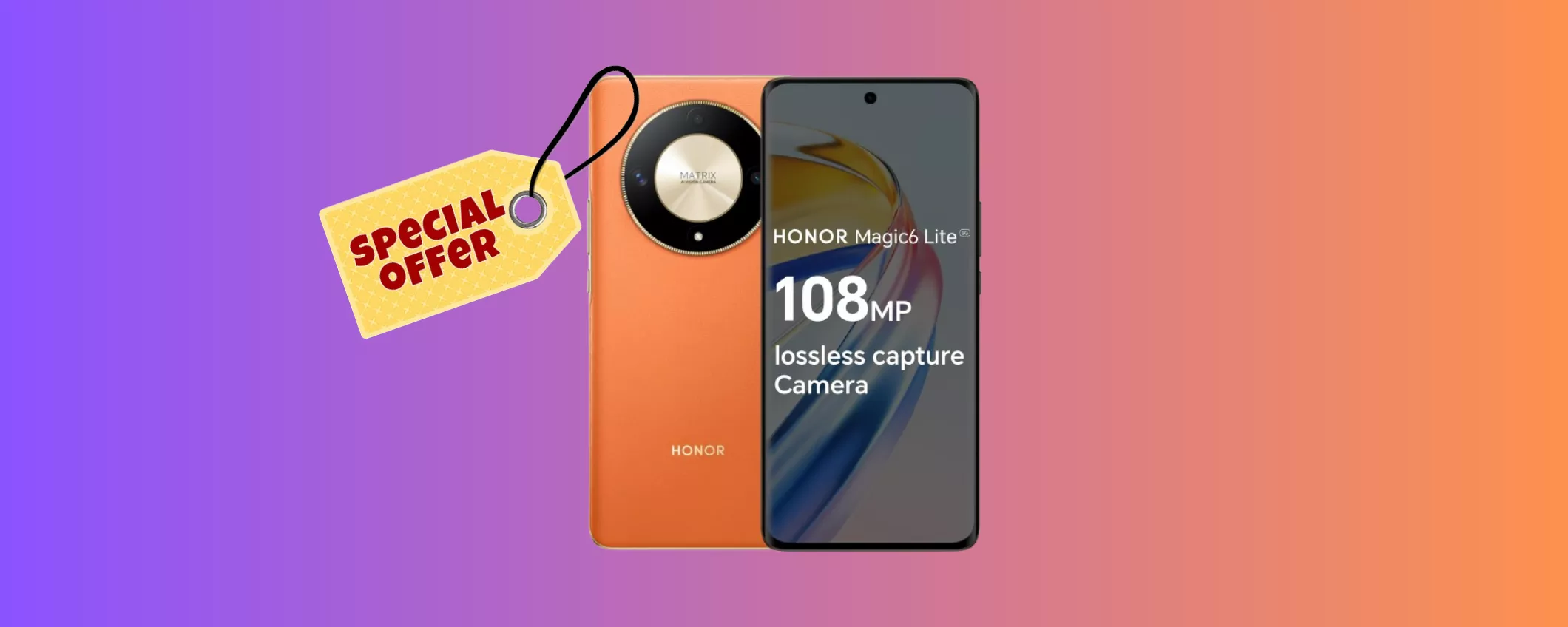 HONOR Magic 6 Lite: con il super sconto del 39% lo paghi 150€ in meno