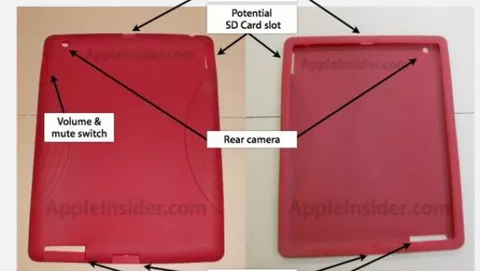 Nuove custodie rivelano slot SD e mini DisplayPort su iPad 2?