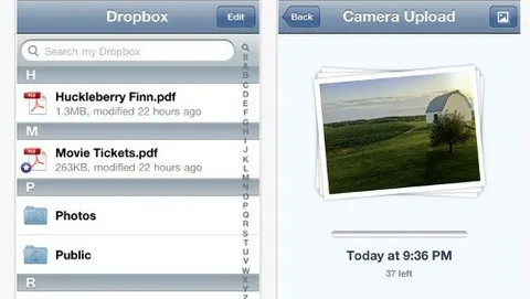 Dropbox per iOS, upload automatico e 3 GB extra