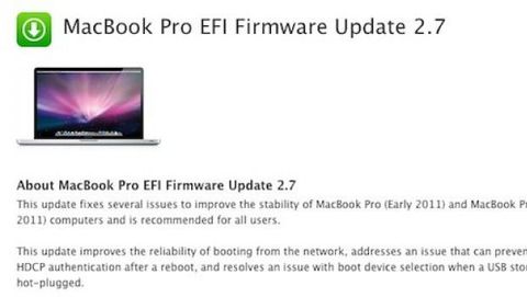 4 aggiornamenti firmware per i Mac del 2011