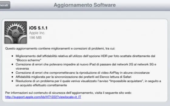 Apple rilascia iOS 5.1.1, ma senza Siri in Italiano