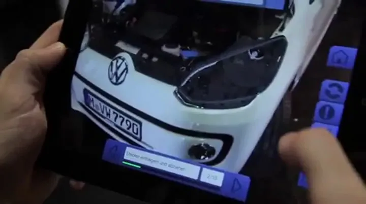 Volkswagen MARTA lapp iOS a Realtà Aumentata per riparare lauto