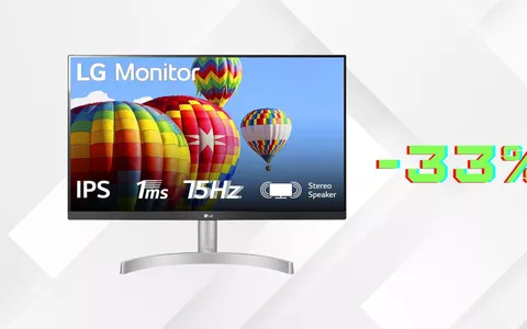 Monitor LG Full HD da gaming a soli €119,99: RISPARMIA il 33%