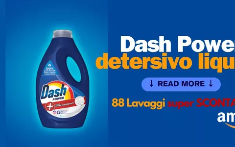 Dash Power detersivo liquido lavatrice 88 Lavaggi super SCONTATO su Amazon