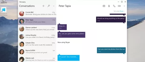 Skype per Windows 10, messaggi multi-device