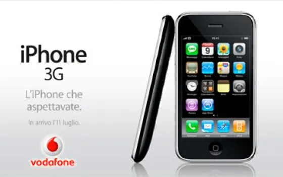 Vodafone Italia conferma i prezzi di iPhone 3G