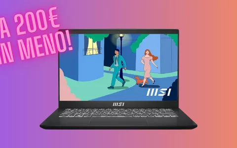 Notebook MSI a 200€ in meno: promozione speciale solo su Amazon