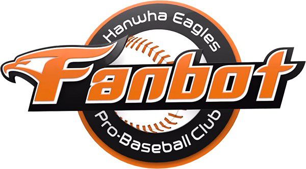Il logo di Fanbot, i robot tifosi degli Hanwha Eagles