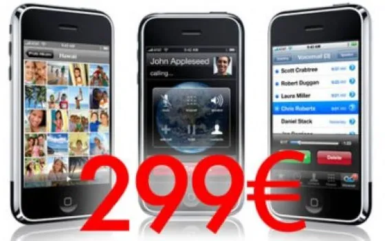 iPhone 3G 8Gb: da aprile a 299€?