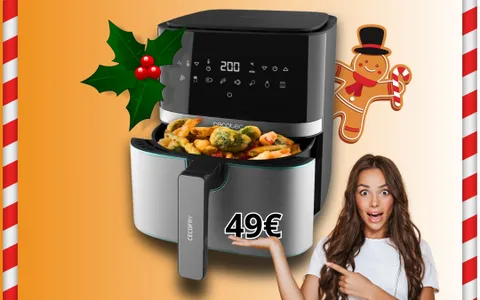 Friggitrice ad Aria Cecotec: SOLO 49€ per rivoluzionare il tuo Natale in famiglia