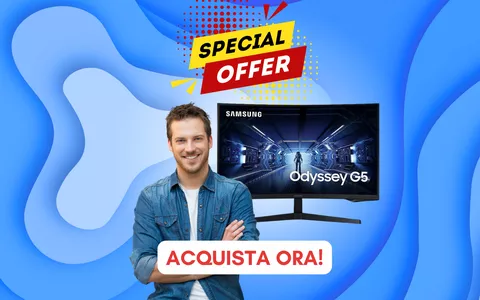 Samsung Odyssey G5: monitor per giocare in sconto di 100€