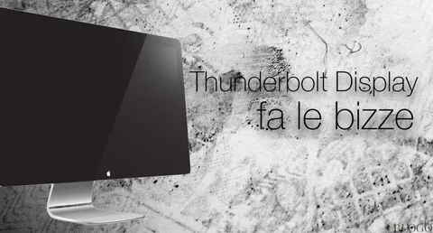 Thunderbolt Display, reset e risoluzione dei problemi