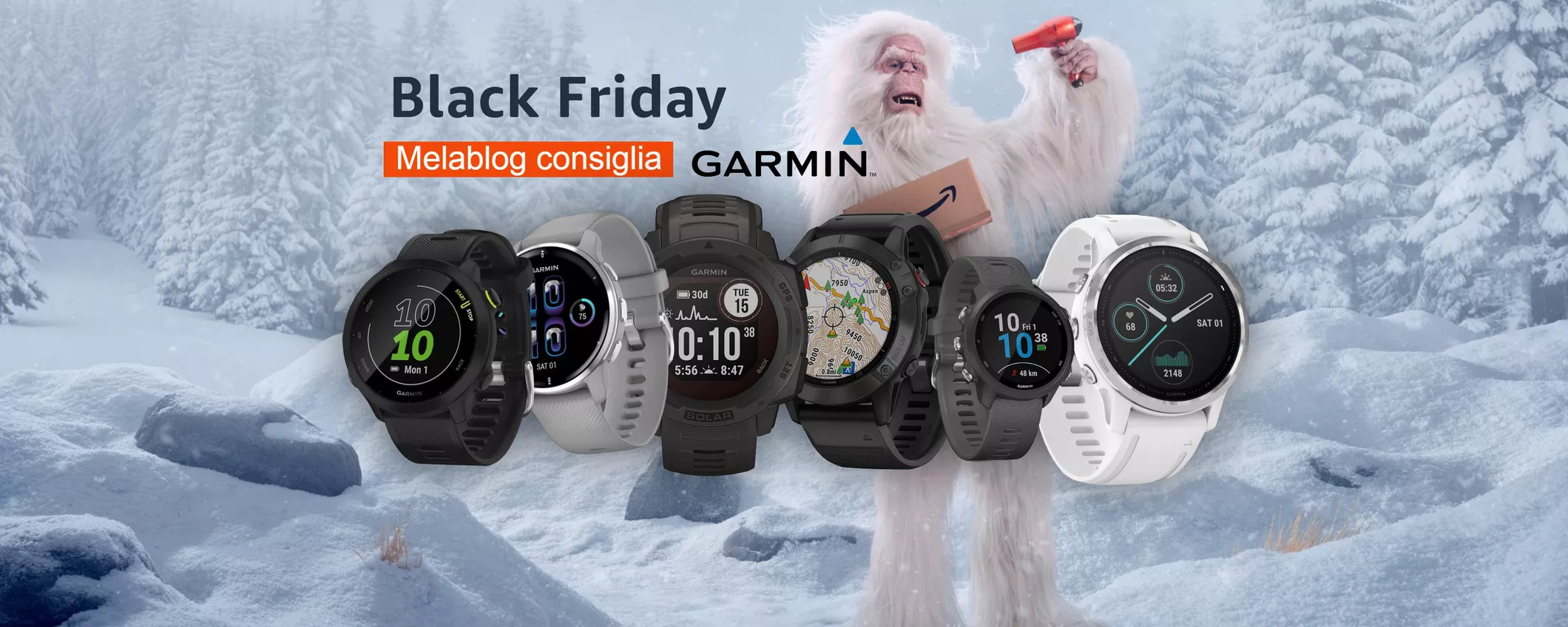 Black Friday 2022, tutti gli smartwatch Garmin in offerta su Amazon: risparmia fino a 280€