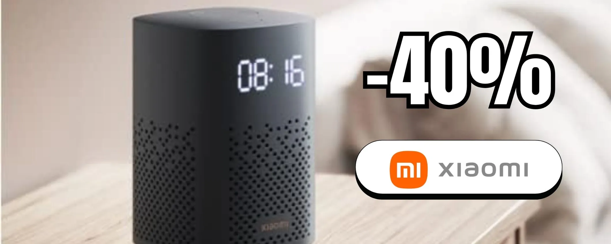 Speaker Xiaomi con Google Assistant al 40% di sconto su Amazon