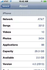 Apple iPhone OS 4.0, primo screenshot e prime caratteristiche