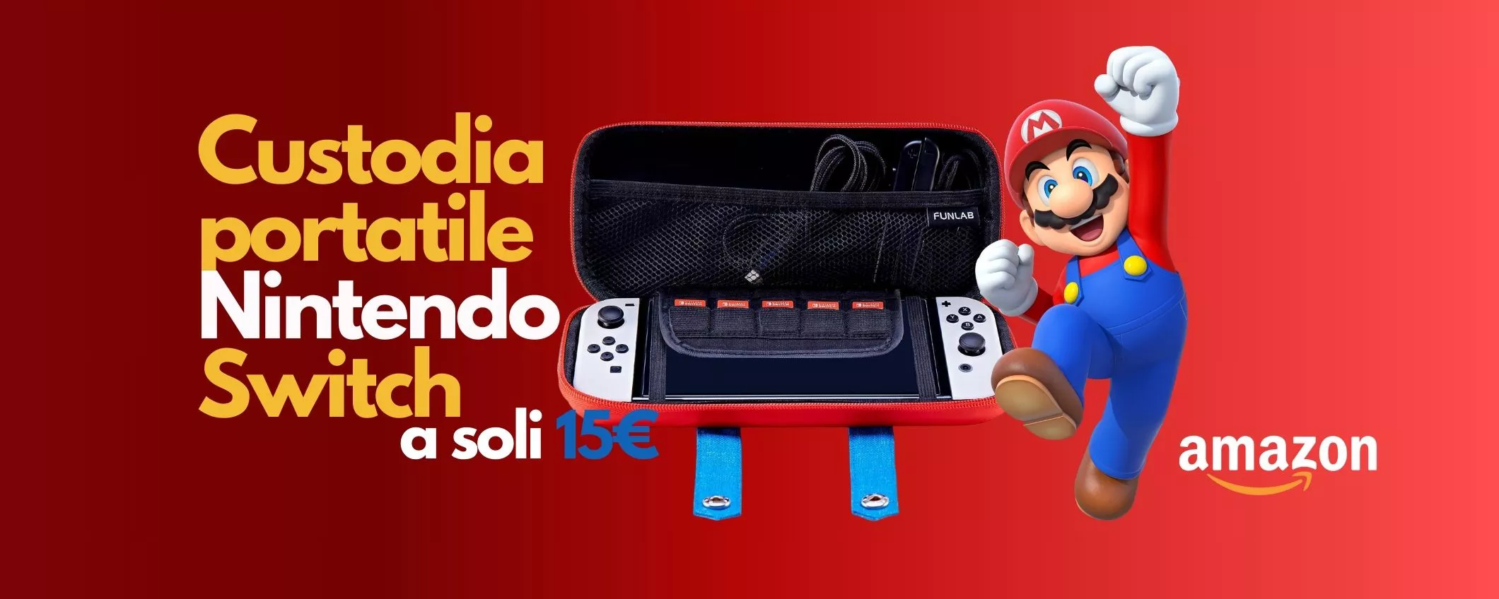 Nintendo Switch, la STILOSA custodia portatile di Super Mario a soli 15€ su   - Webnews