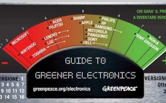 Apple cala nelle classifiche Greenpeace