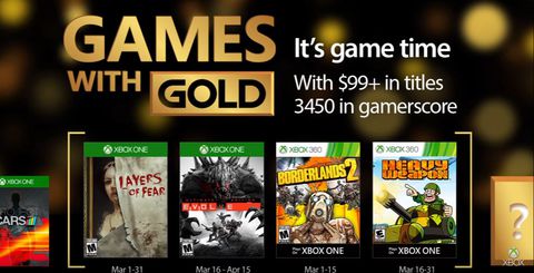 Microsoft svela i Games With Gold di marzo 2017
