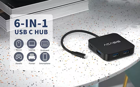 Hub USB-C 6-IN-1, la docking station definitiva: Sconto + Coupon