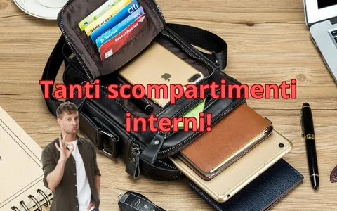 Borsello di sales pelle uomo