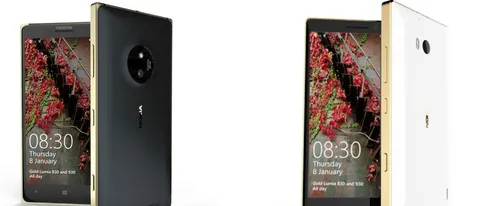 Microsoft annuncia Lumia 930 e 830 Gold Edition